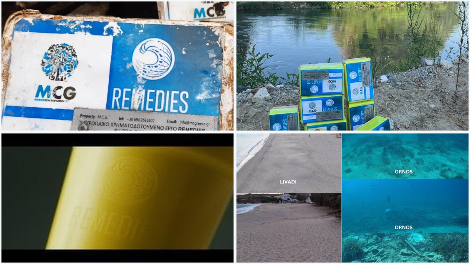 REMEDIES Marine and Coastal Demo Site collage